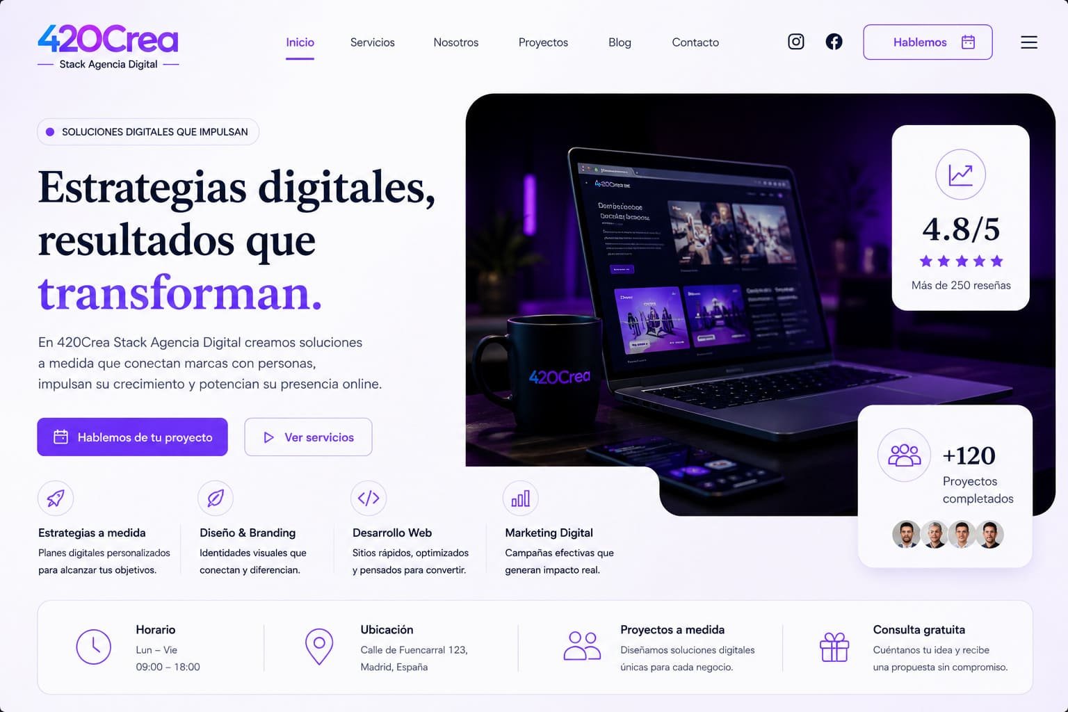 Demo Agencia Digital 420Crea Stack Theme