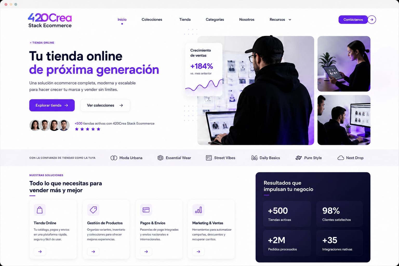 Demo Ecommerce 420Crea Stack Theme