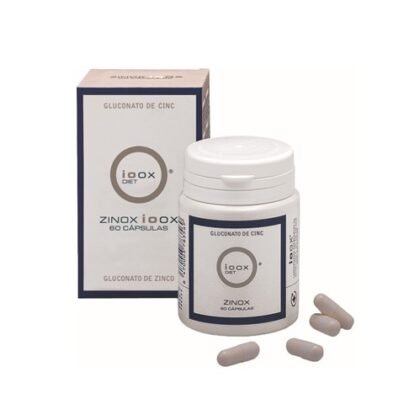 Cápsulas para piel grasa con zinc Zinox IOOX 60 cápsulas