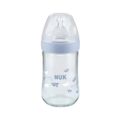 Biberón de vidrio NUK First Choice Látex 240 ml 0-6 Meses